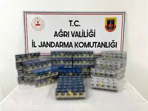 Ağrı'da 1896 Paket Kaçak Sigara Ele Geçirildi