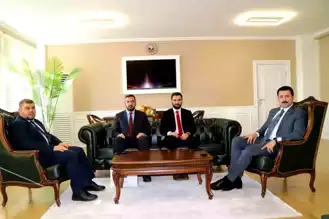 Müftü Şafak, Diyadin Kaymakamı'nı Ziyaret Etti