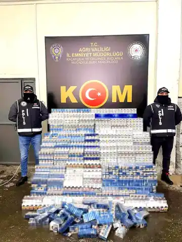 Ağrı'da 10 Bin Paket Kaçak Sigara Ele Geçirildi